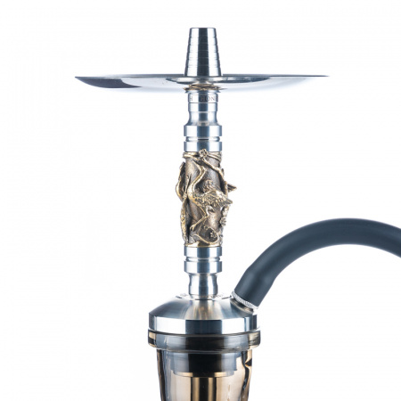 Кальян Honey Sigh Mini Exclusive (Crane, 32 см, 13 мм, Шахта, Мундштук, Колба, Нержавеющая сталь, Нет)