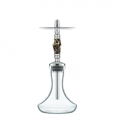 Кальян Honey Sigh Mini Exclusive (Crane, 32 см, 13 мм, Шахта, Мундштук, Колба, Шланг, Уплотнитель, Нержавеющая сталь, Нет)