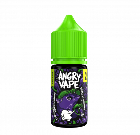 Жидкость Angry Vape salt 30ml 20mg Sour (Вомбат Батяня (Виноградная газировка), Light)
