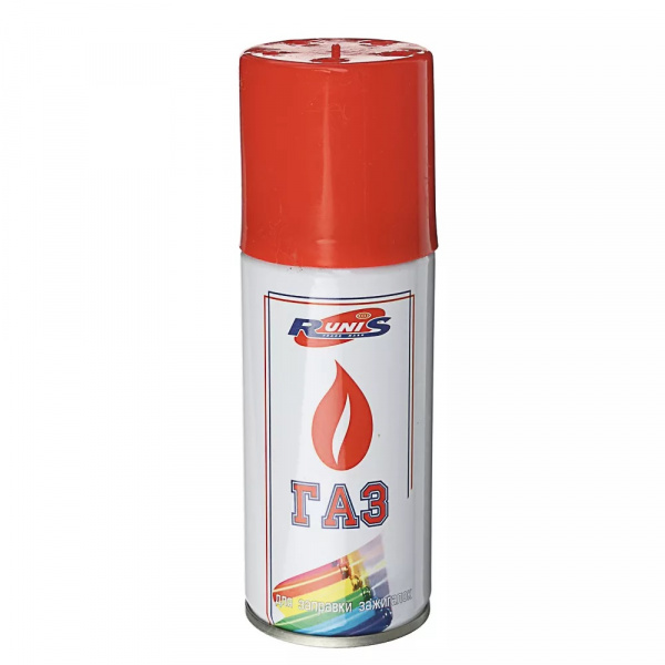 Газ для зажигалок RUNIS, метал. баллон, 140 мл