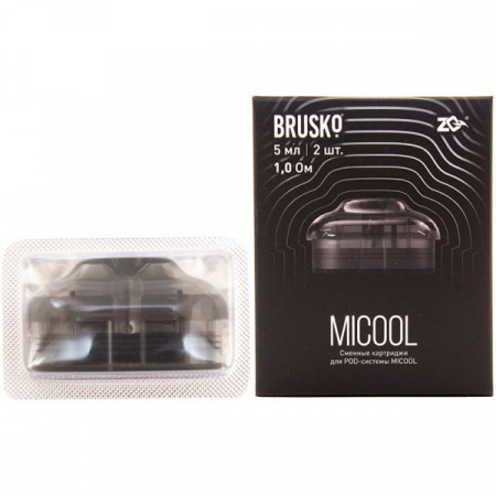 Картридж Brusko ZQ MICOOL 1.0 Ом, 5мл 1/2