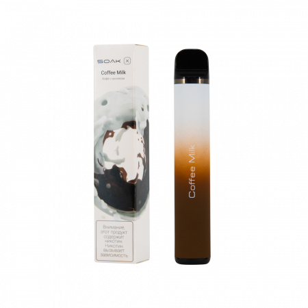 SOAK X 1500тяг (Coffe milk (кофе с молоком), 1500 тяг)