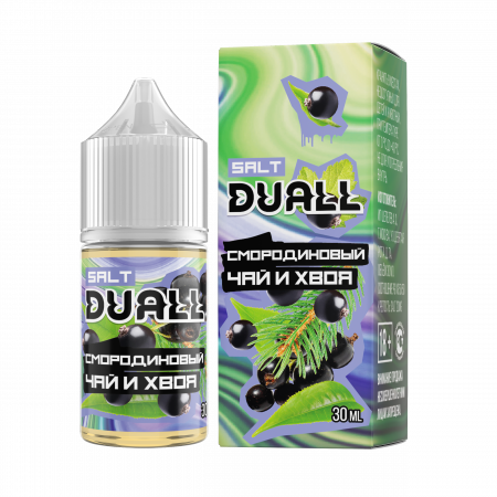 Жидкость Duall salt 30ml LIGHT 20mg (Смородиновый чай и Хвоя, Light)
