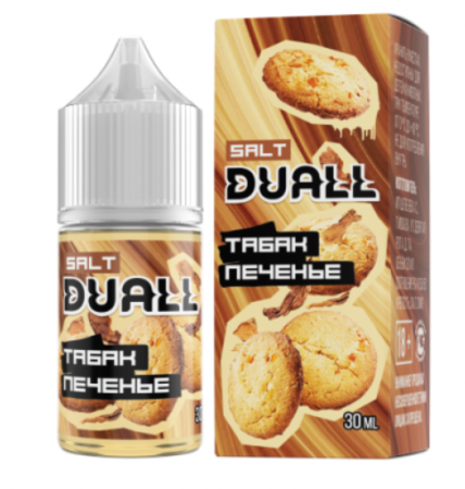 Жидкость Duall salt 30ml HARD 50mg (Табак печенье, Hard)