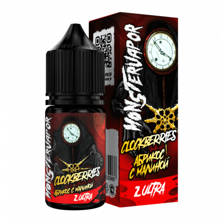 Жидкость Monster Vapor 30ml 2 ultra (50mg) (CLOCKBERRIES (абрикос с малиной))