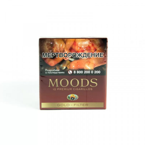 Сигариллы Moods Gold Filter 10*10*20 Сигариллы Moods Gold Filter 10*10*20