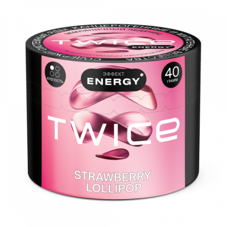 Twice 40г (Strawberry Lollipop (Земляничный леденец), Лёгкий)