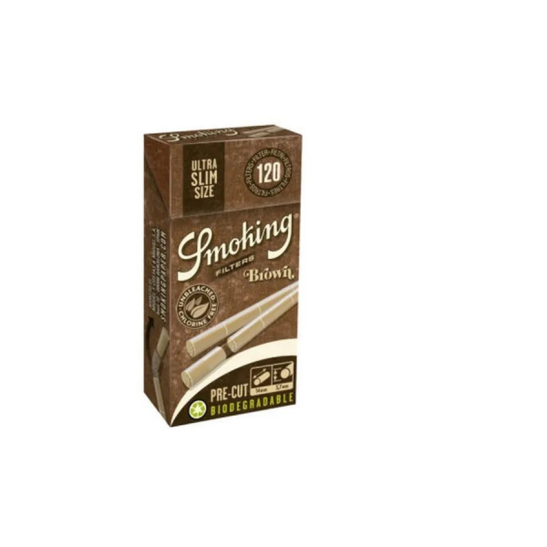 Самокруточные фильтры Smoking USLM BRWN Precut 120*20 Самокруточные фильтры Smoking USLM BRWN Precut 120*20