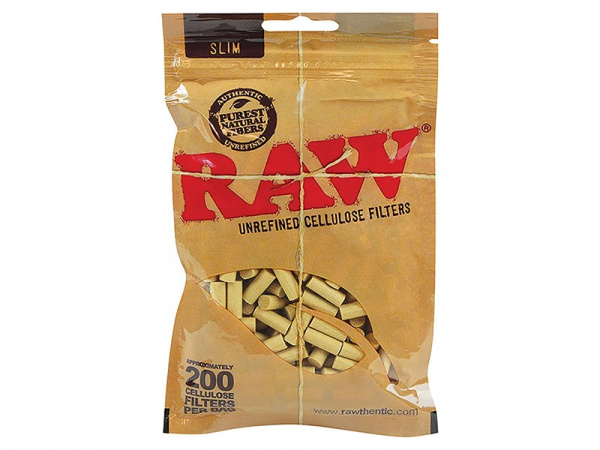 Фильтры для самокруток RAW Cellulose Slim 200 штук Фильтры для самокруток RAW Cellulose Slim 200 штук