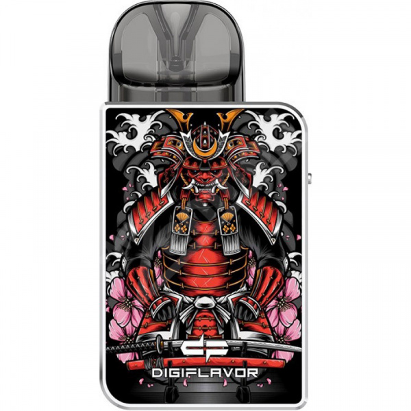 POD-система Geekvape Digi-U (Samurai Silver - Серебряный самурай, 1000 mAh, 20 W, 2 мл, Датчик затяжки)