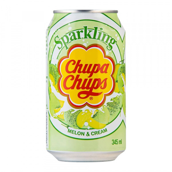 Напиток Chupa Chups 345мл ж/б (Сливочная Дыня(Melon&Cream))