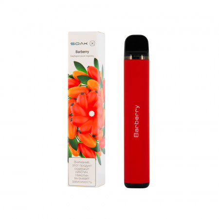 SOAK X 1500тяг (Barberry (Барбарисовый леденец), 1500 тяг)