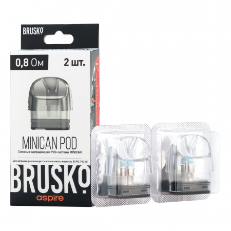 Картридж Brusko Minican 0.8ohm 3ml 1/1 (Прозрачный)