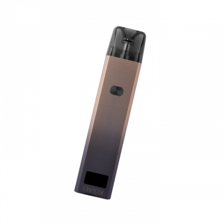 POD-система Brusko Favostix (Черно-золотой градиент, 1000 mAh, 30 W, 3 мл, Датчик затяжки, кнопка)