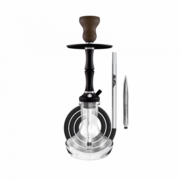 Кальян Aura GEAR mini (Шахта,колба,шланг,мундштук) (Black)